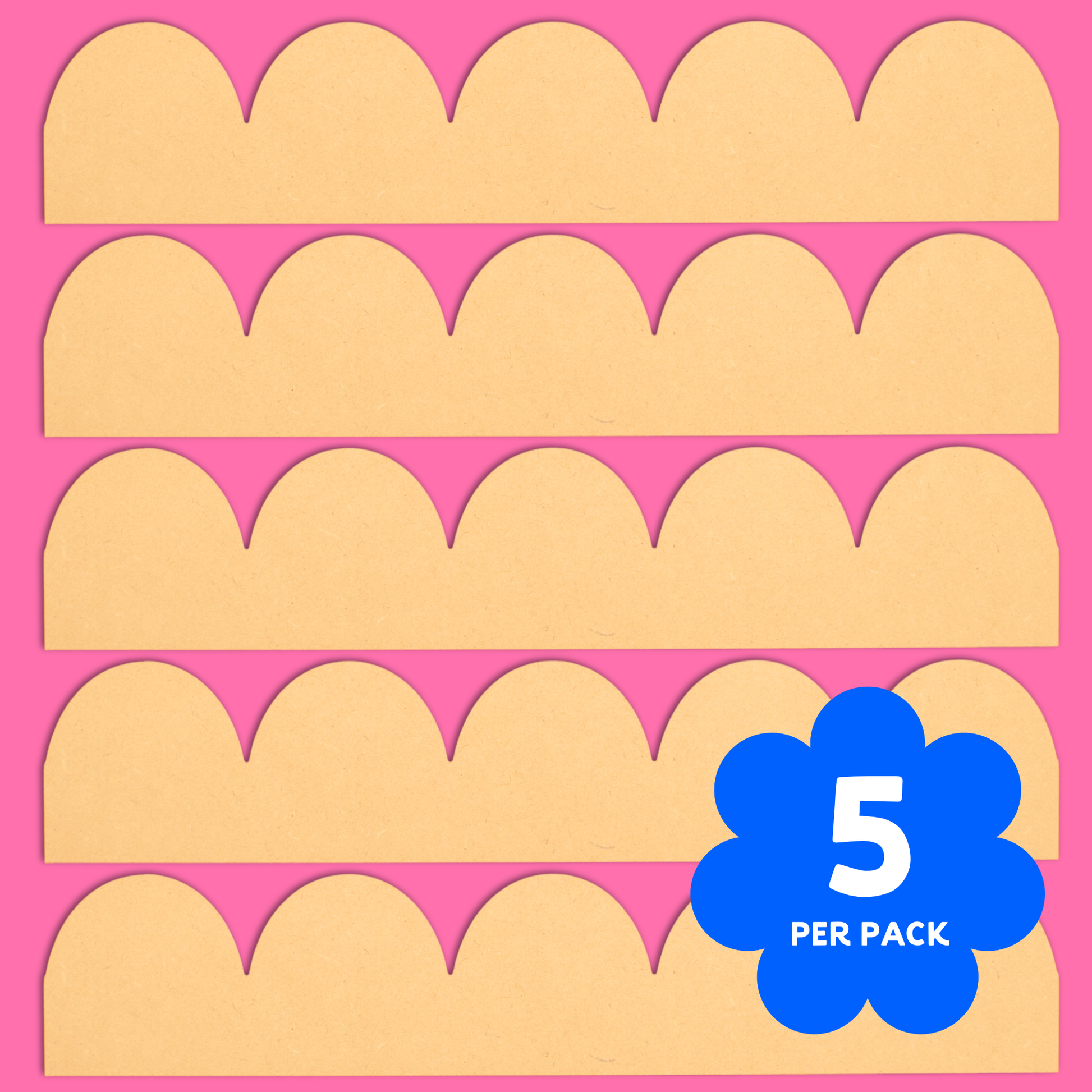 Happy Hills Scallop Edging 5 Pack