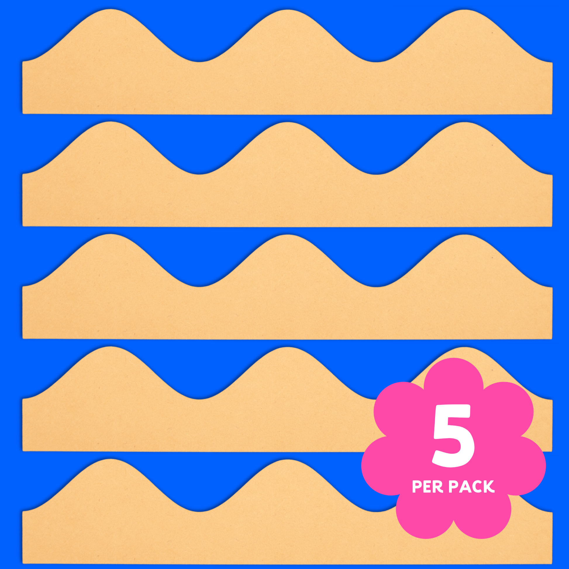 Ocean Roll Scallop Edging - 5 Pack
