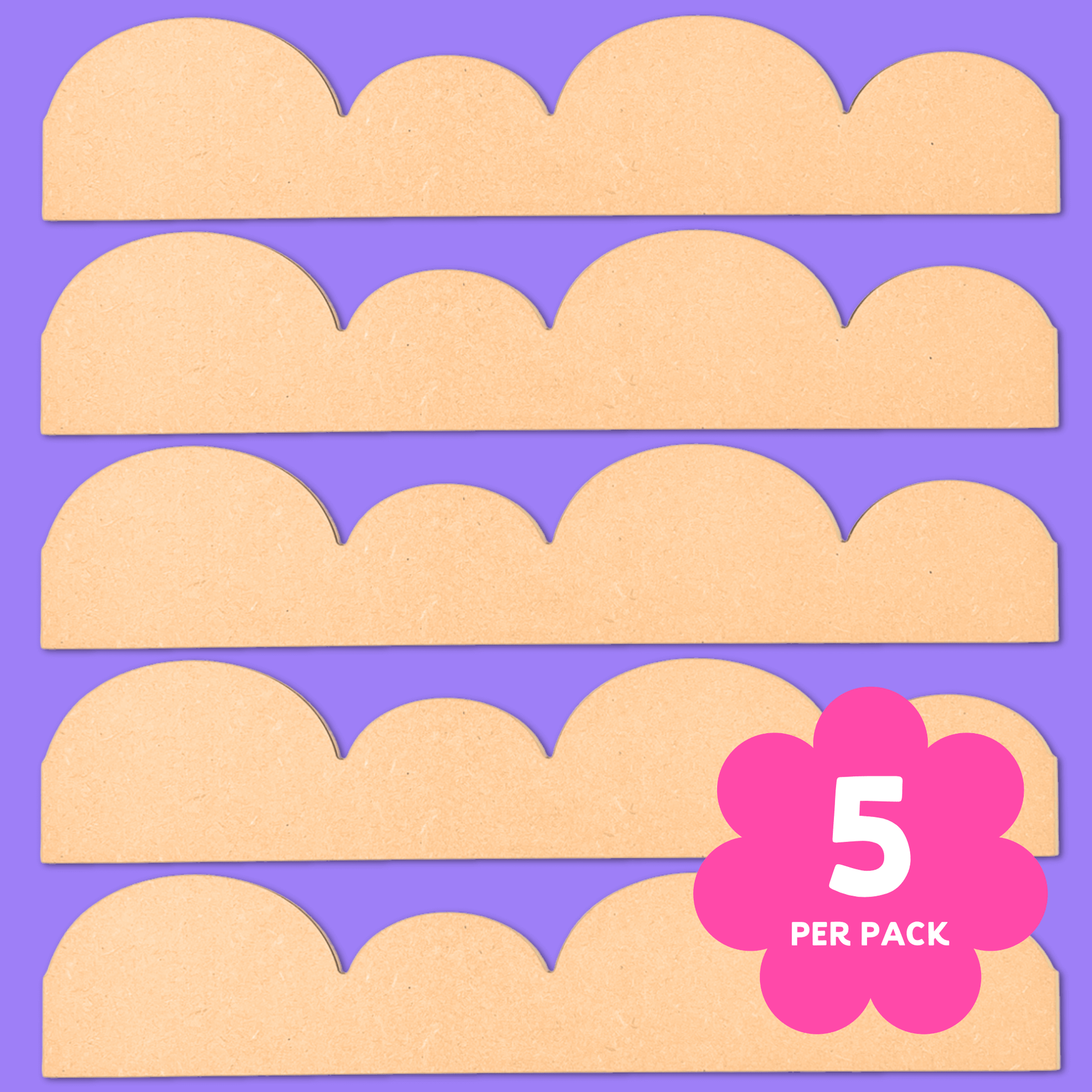 Sunny Steps Scallop Edging - 5 Pack