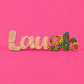 "Laugh" Engraved Word Art Board