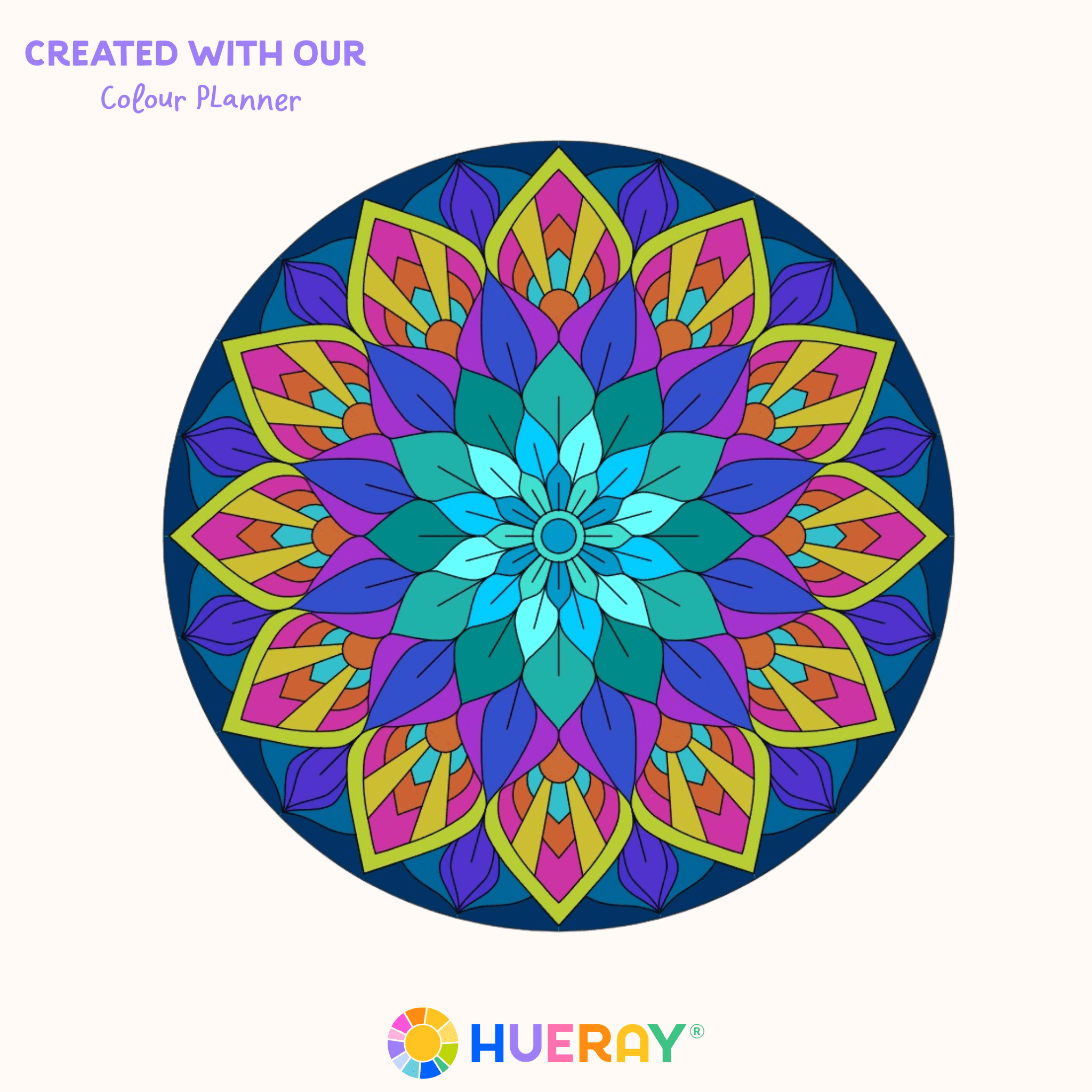"Lotus" Mandala Engraved Circle Art Board