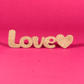 "Love" Engraved Word Art Board
