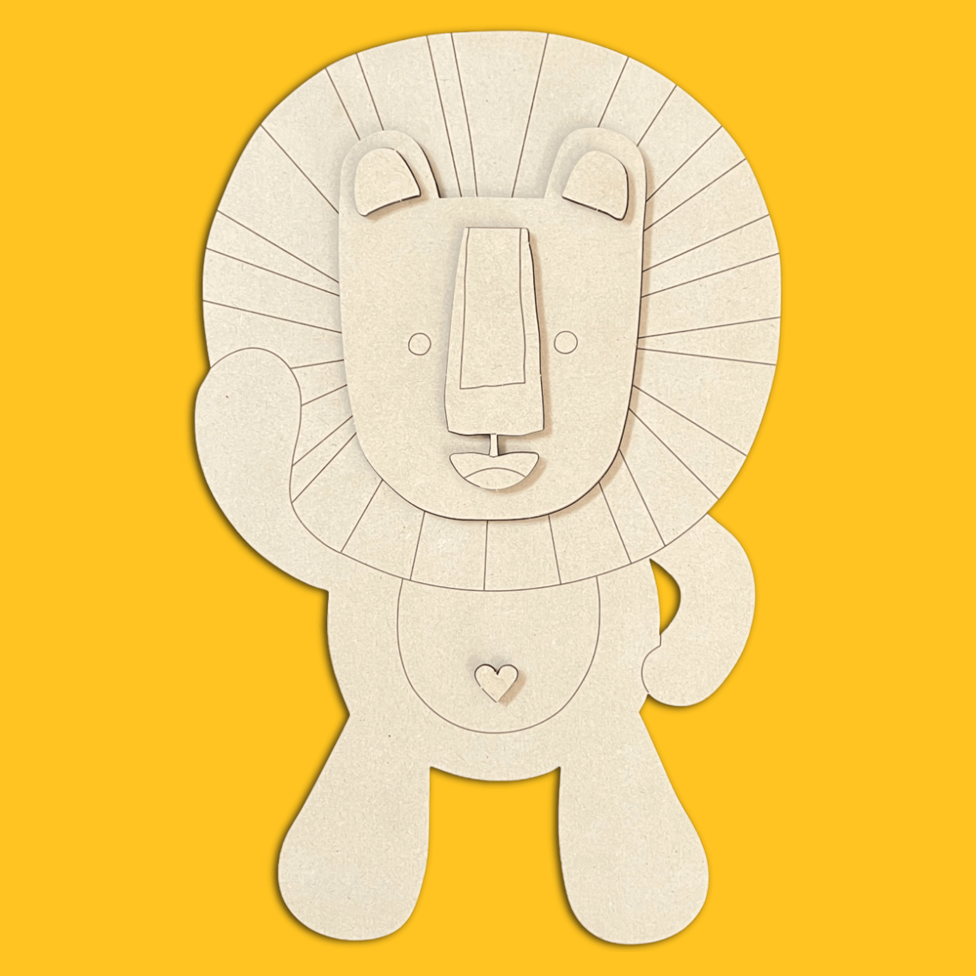 "Luka" the Lion Kutopia Kin Layered DIY Decor