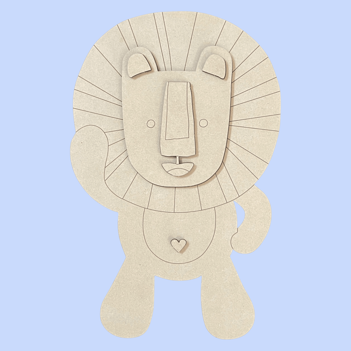"Luka" the Lion Kutopia Kin Layered DIY Decor