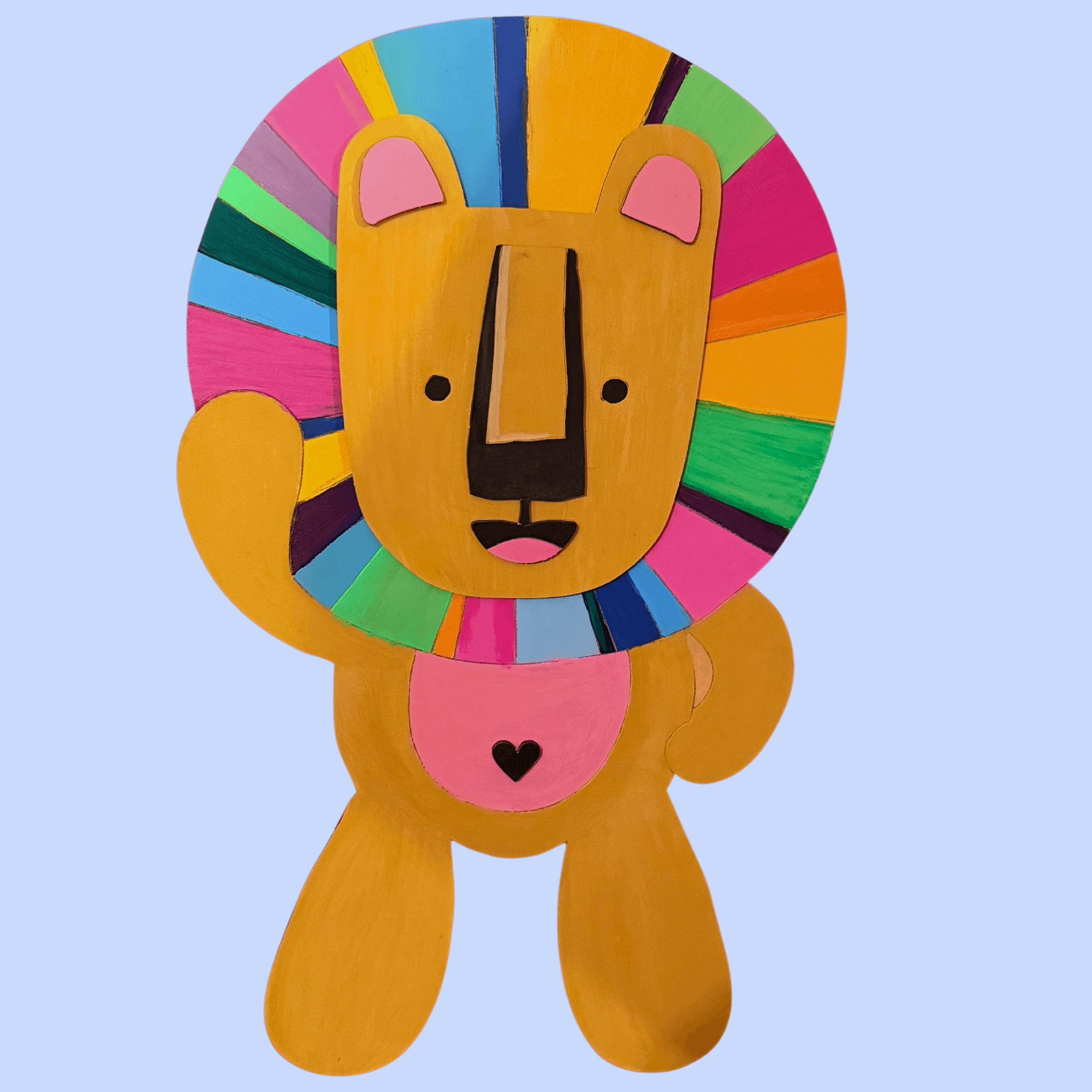 "Luka" the Lion Kutopia Kin Layered DIY Decor