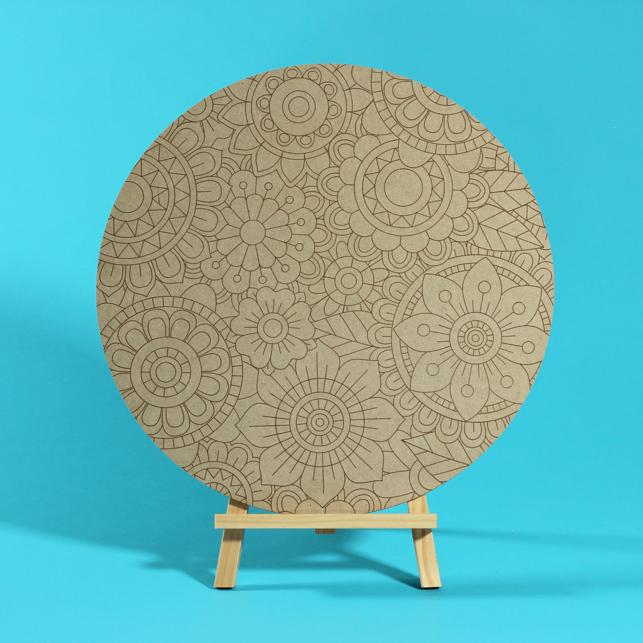 "Lush" Engraved Circle Art Board