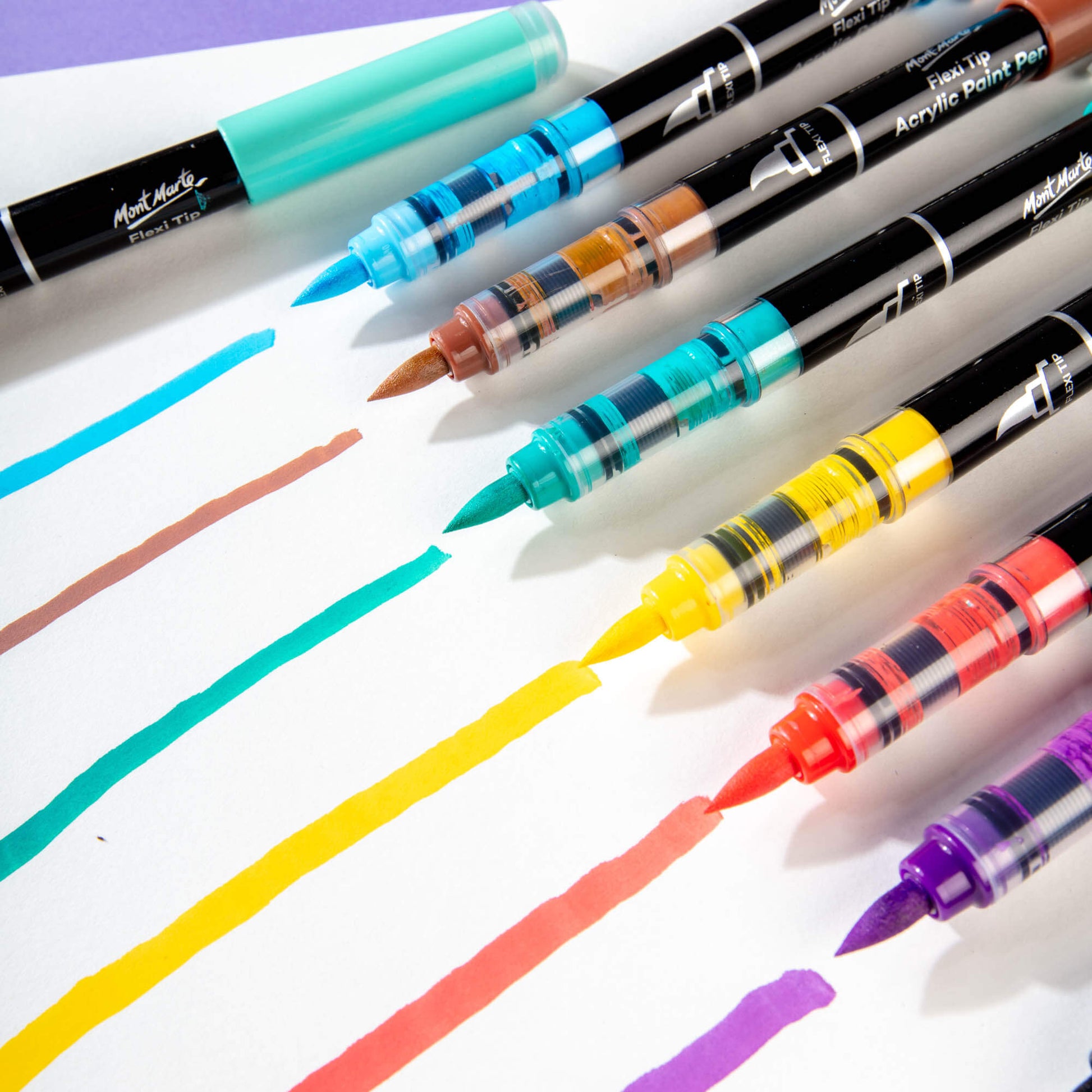 Flexi Tip Acrylic Paint Pens Premium 12pc