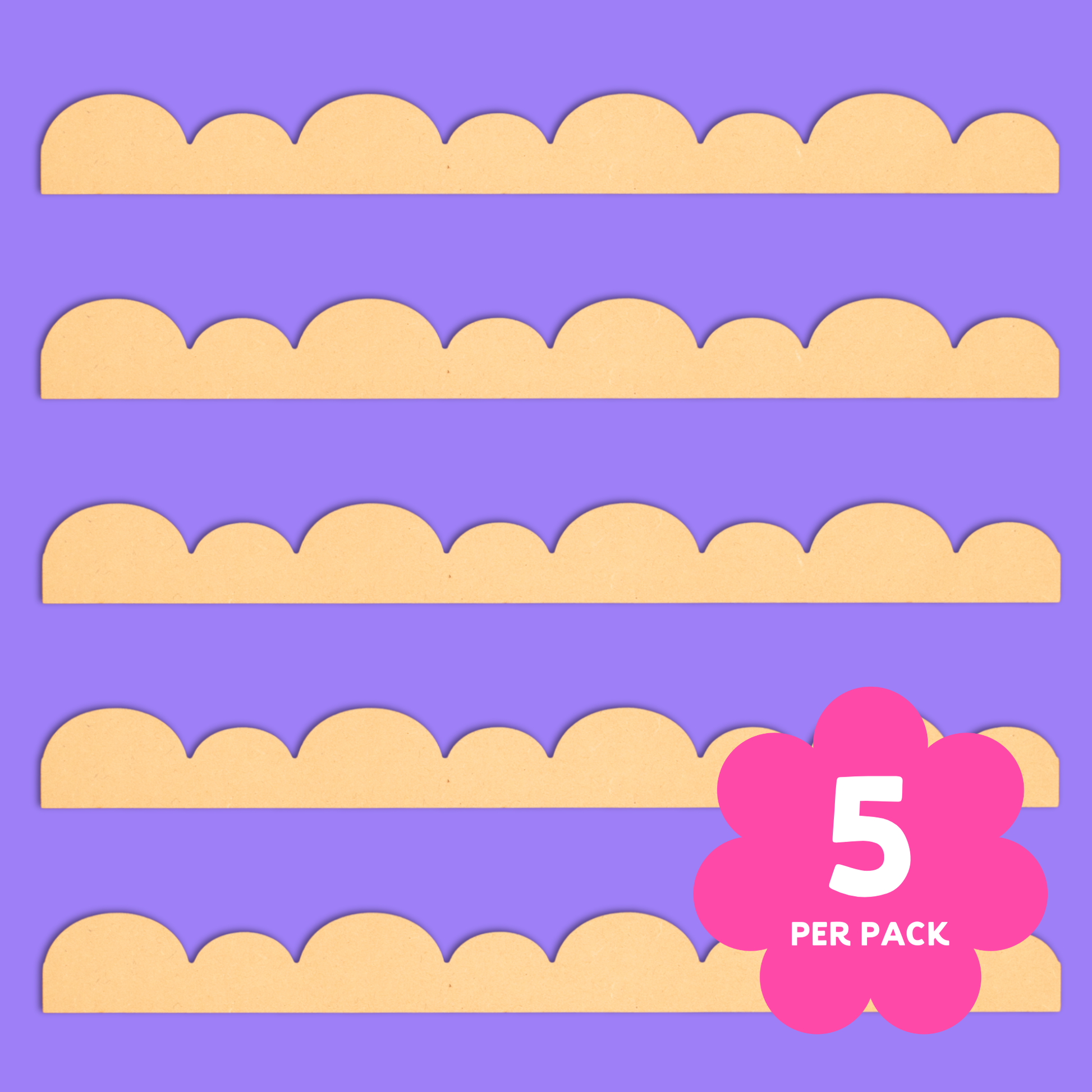 Sunny Steps Scallop Edging - 5 Pack