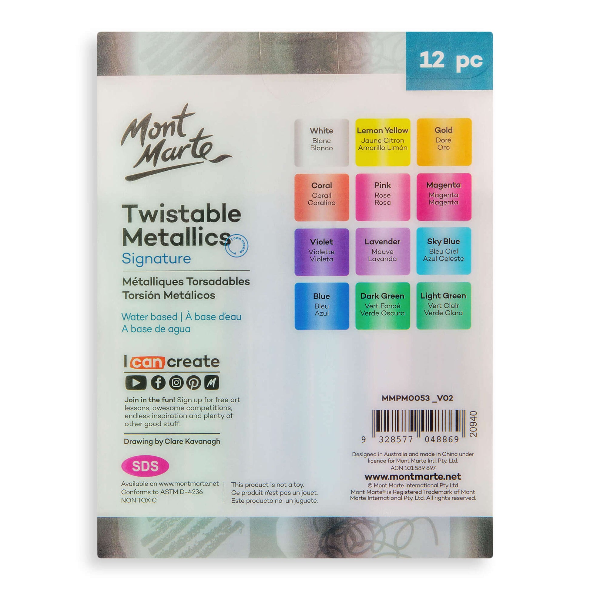 Twistable Metallics Signature 12pc