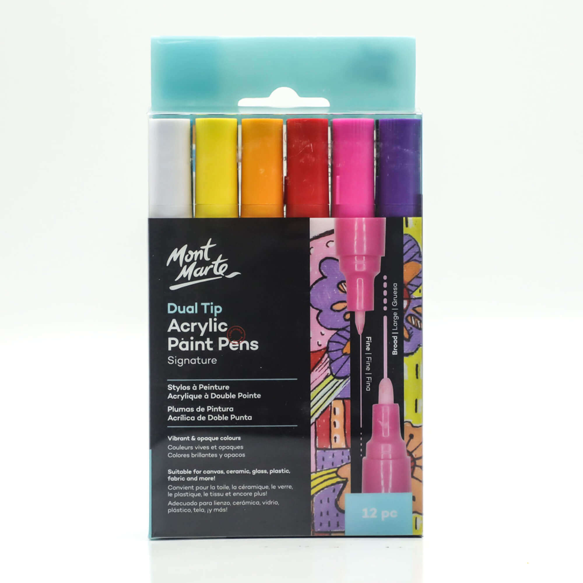 Dual Tip Acrylic Paint Pens Signature 12pc