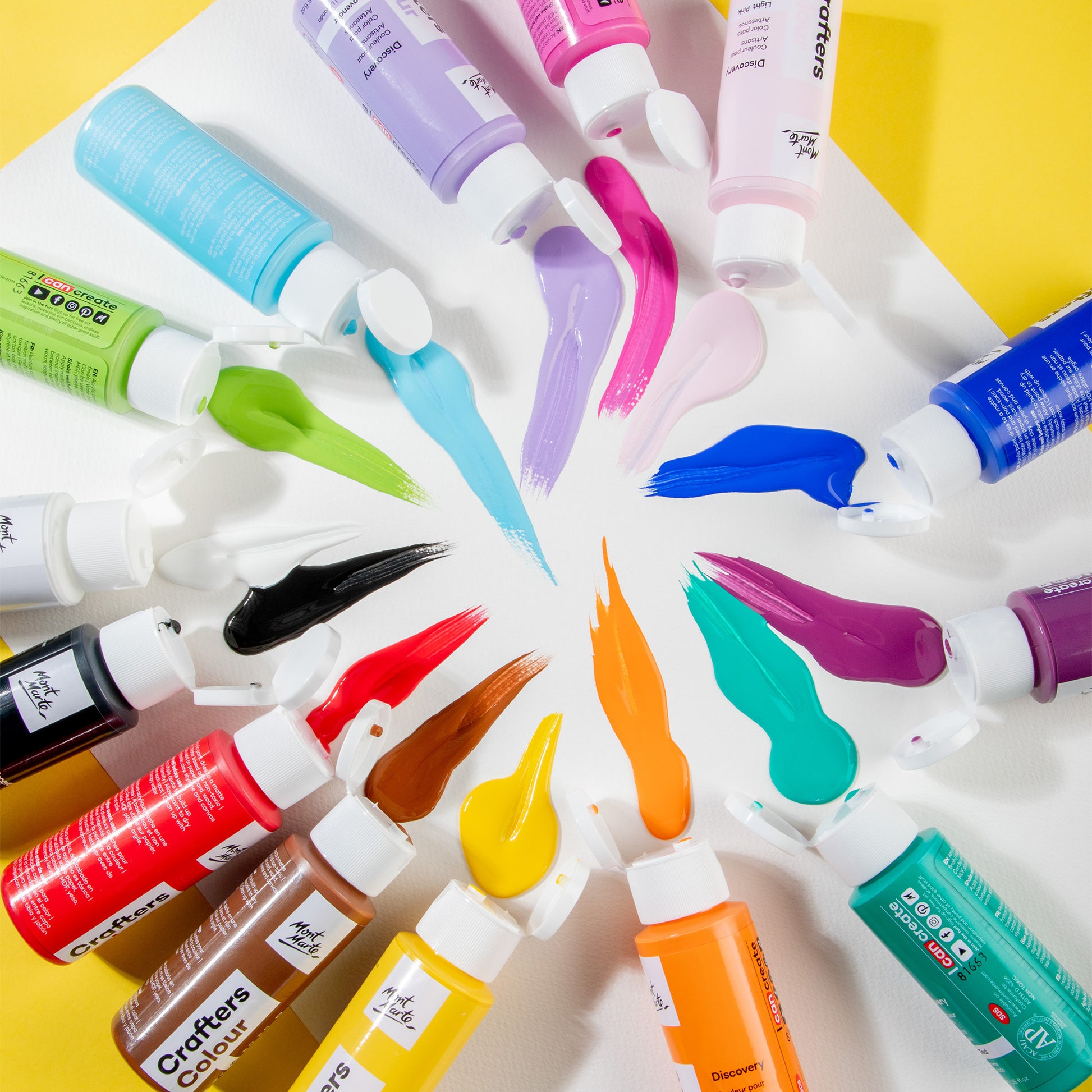 Crafters Colour Discovery Paint Set 14pc x 60ml