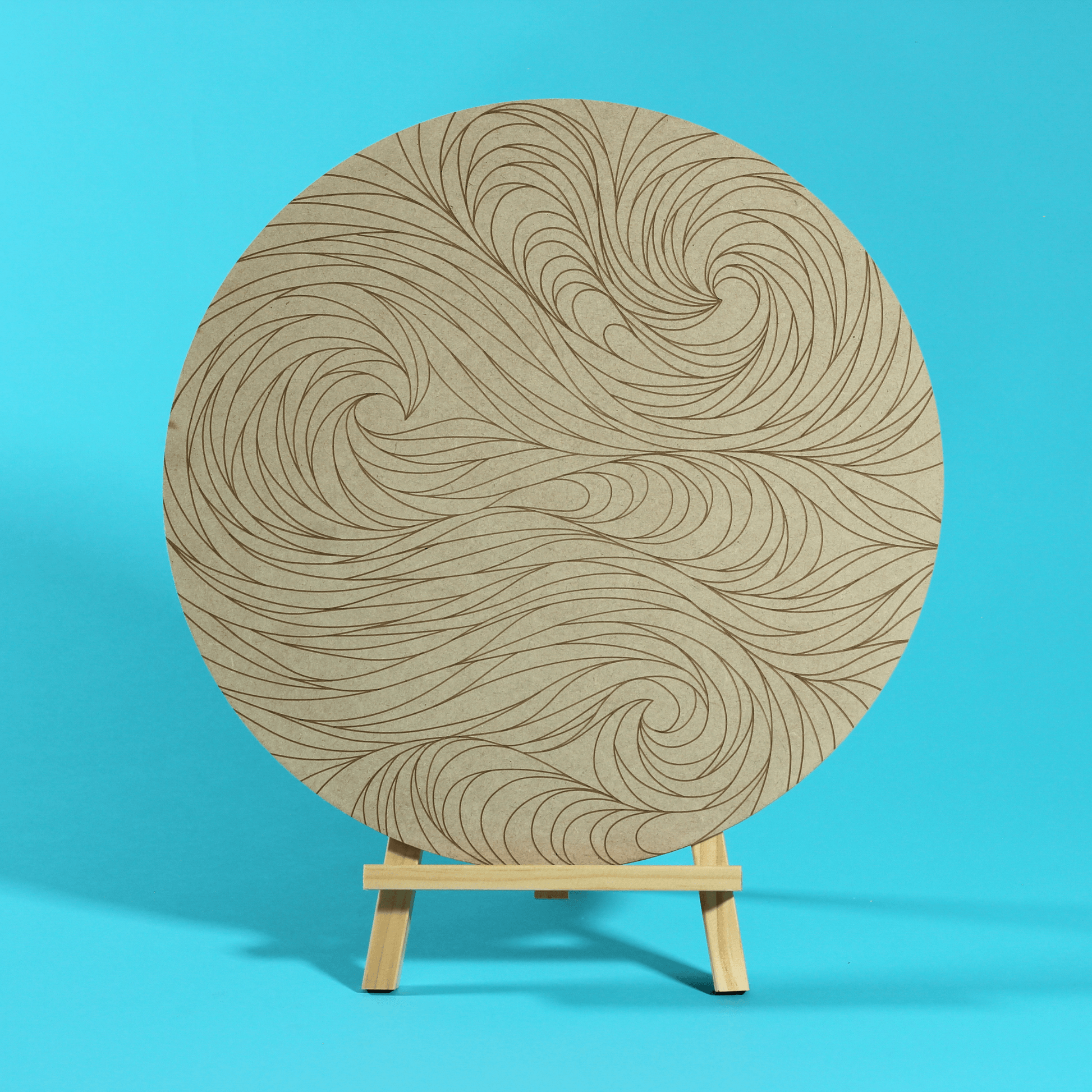 "Nami Engraved Circle Art Board"