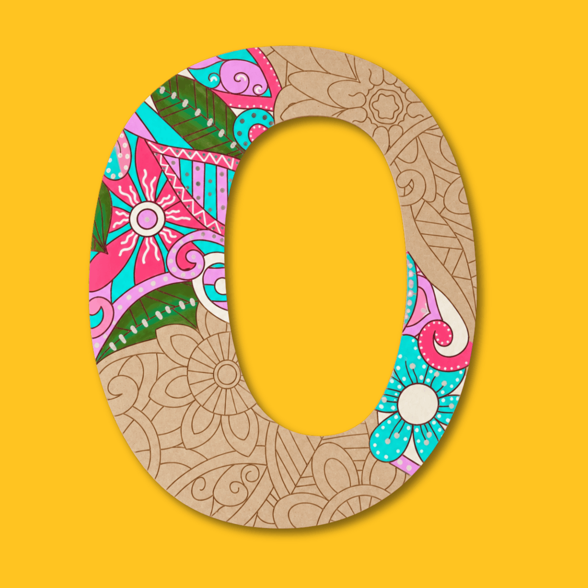 Statement Maker Letters & Numbers Engraved Art Board
