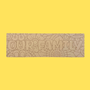 wooden board with engraved floral design and the words Our Family