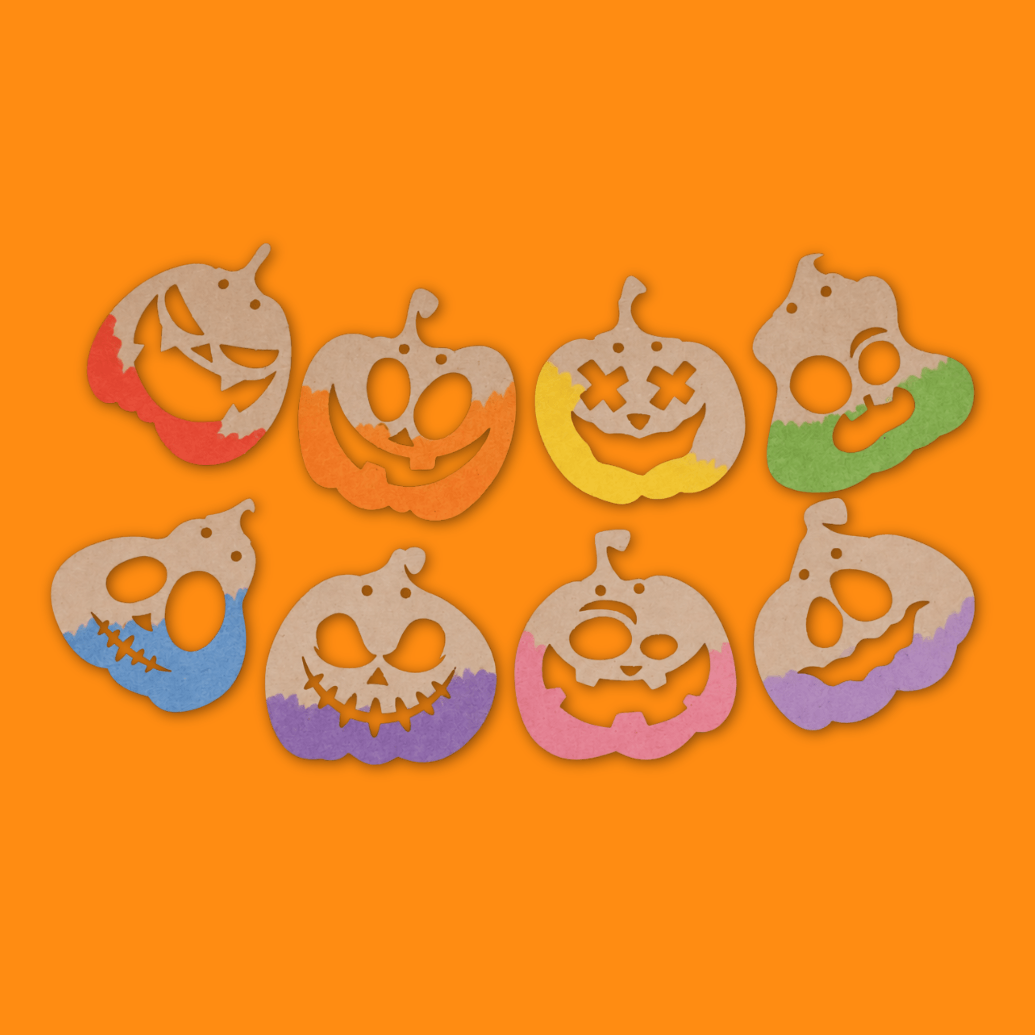 Pumpkin Parade Bunting - set of 8