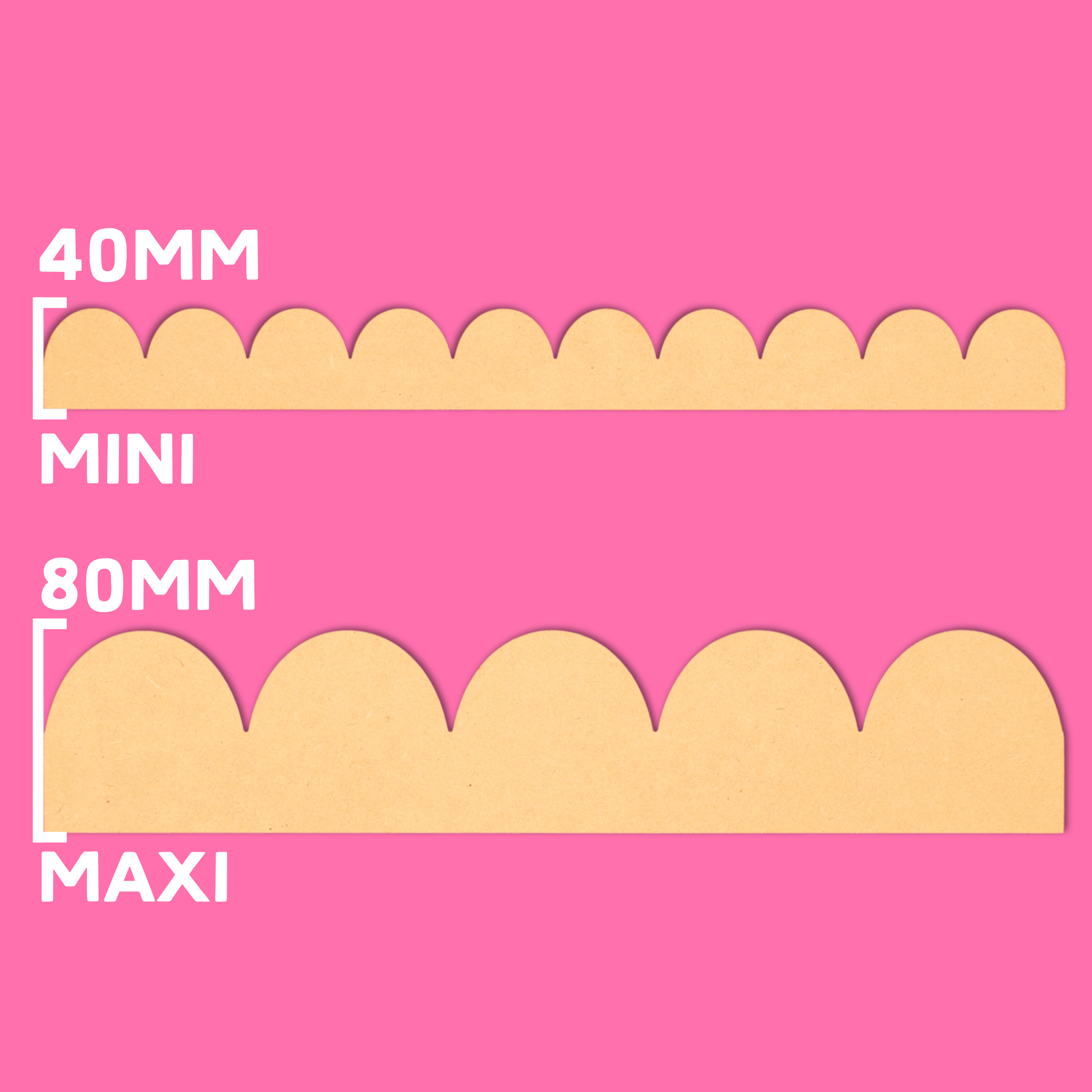 Happy Hills Scallop Edging 5 Pack