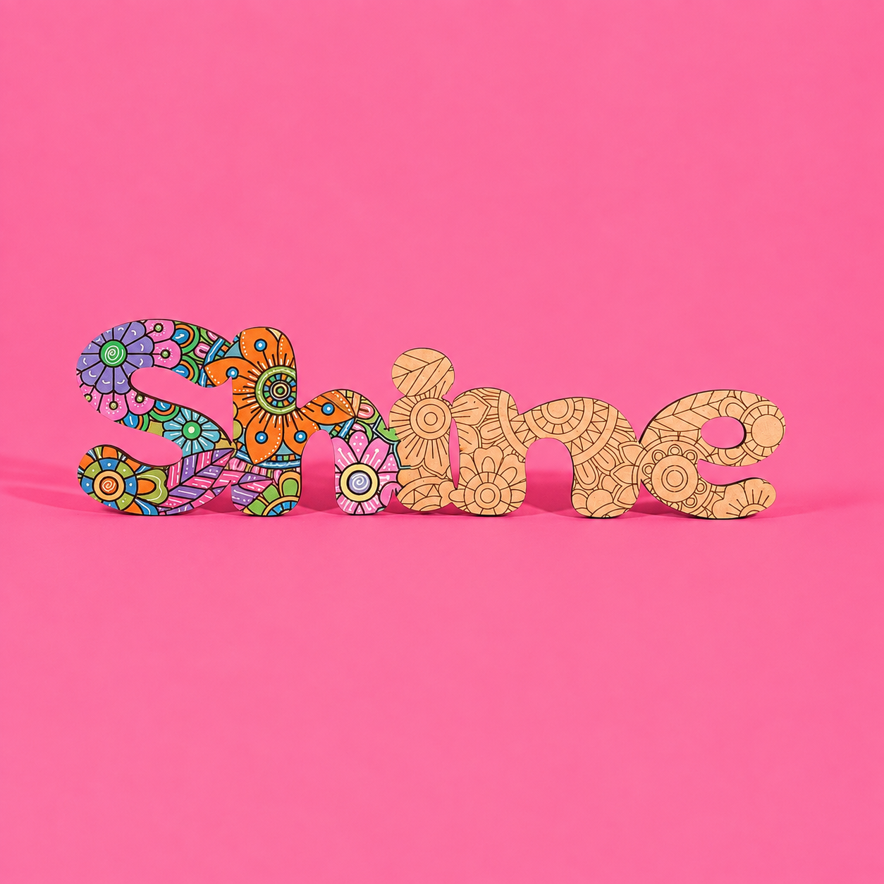 “Shine” Engraved MDF Art Board
