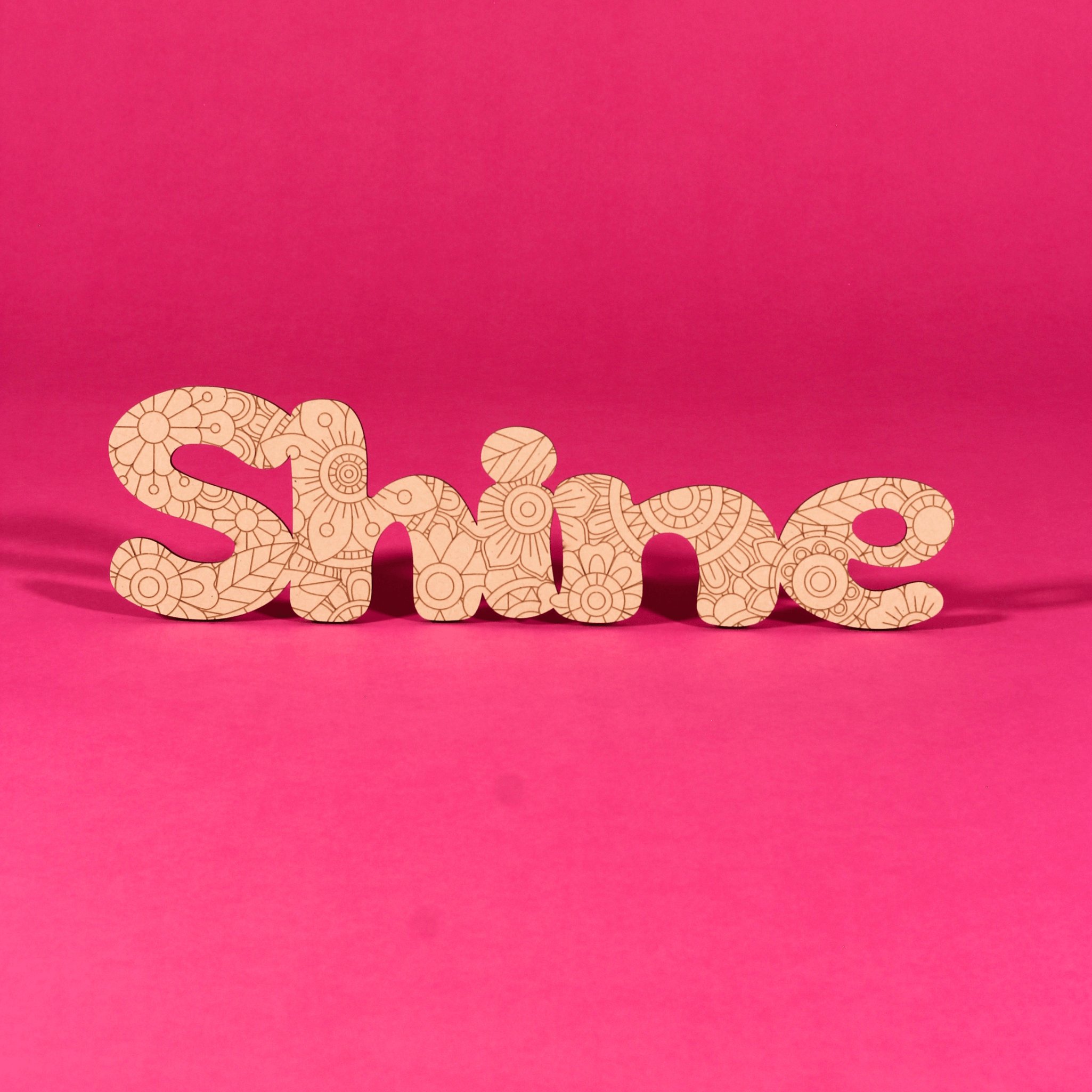 “Shine” Engraved MDF Art Board
