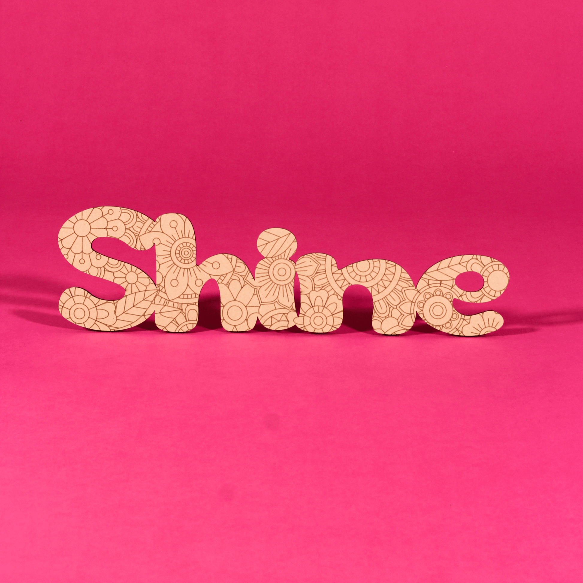“Shine” Engraved MDF Art Board