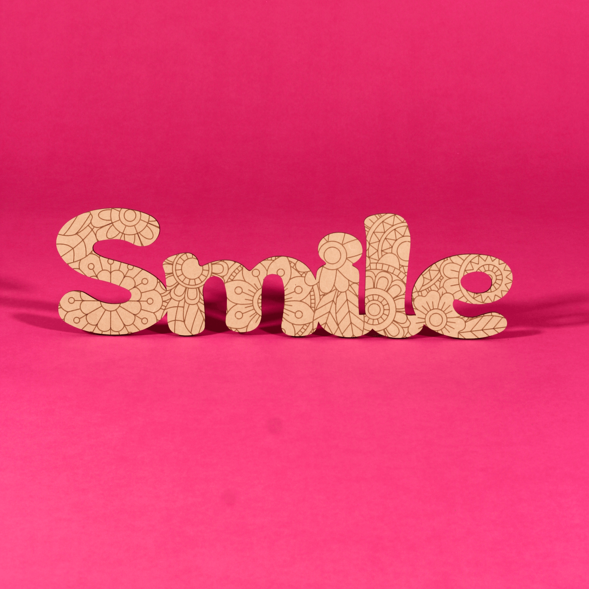 “Smile” Engraved MDF Art Board