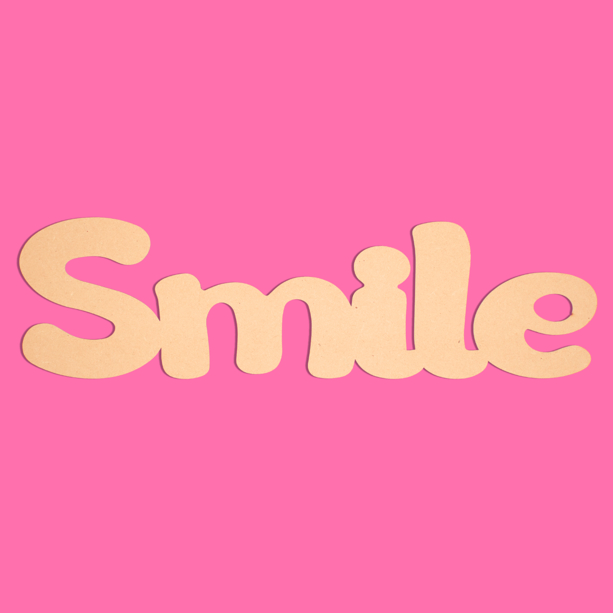 “Smile” Blank MDF Art Board