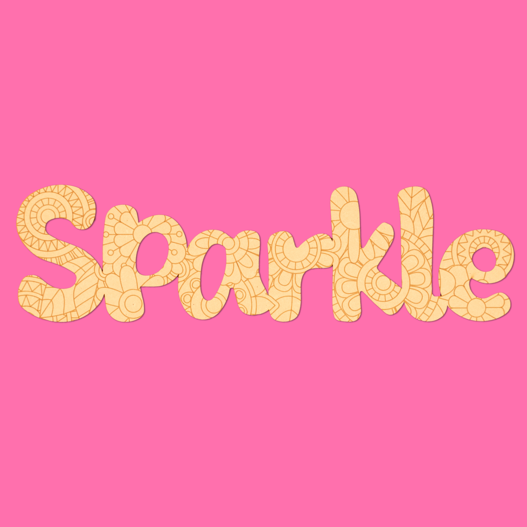 “Sparkle” Engraved MDF Art Board