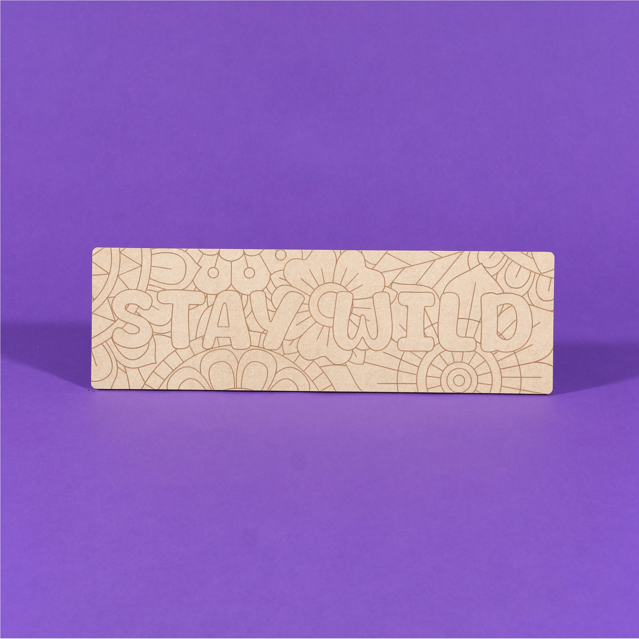 Stay Wild Engraved Quote Art Board