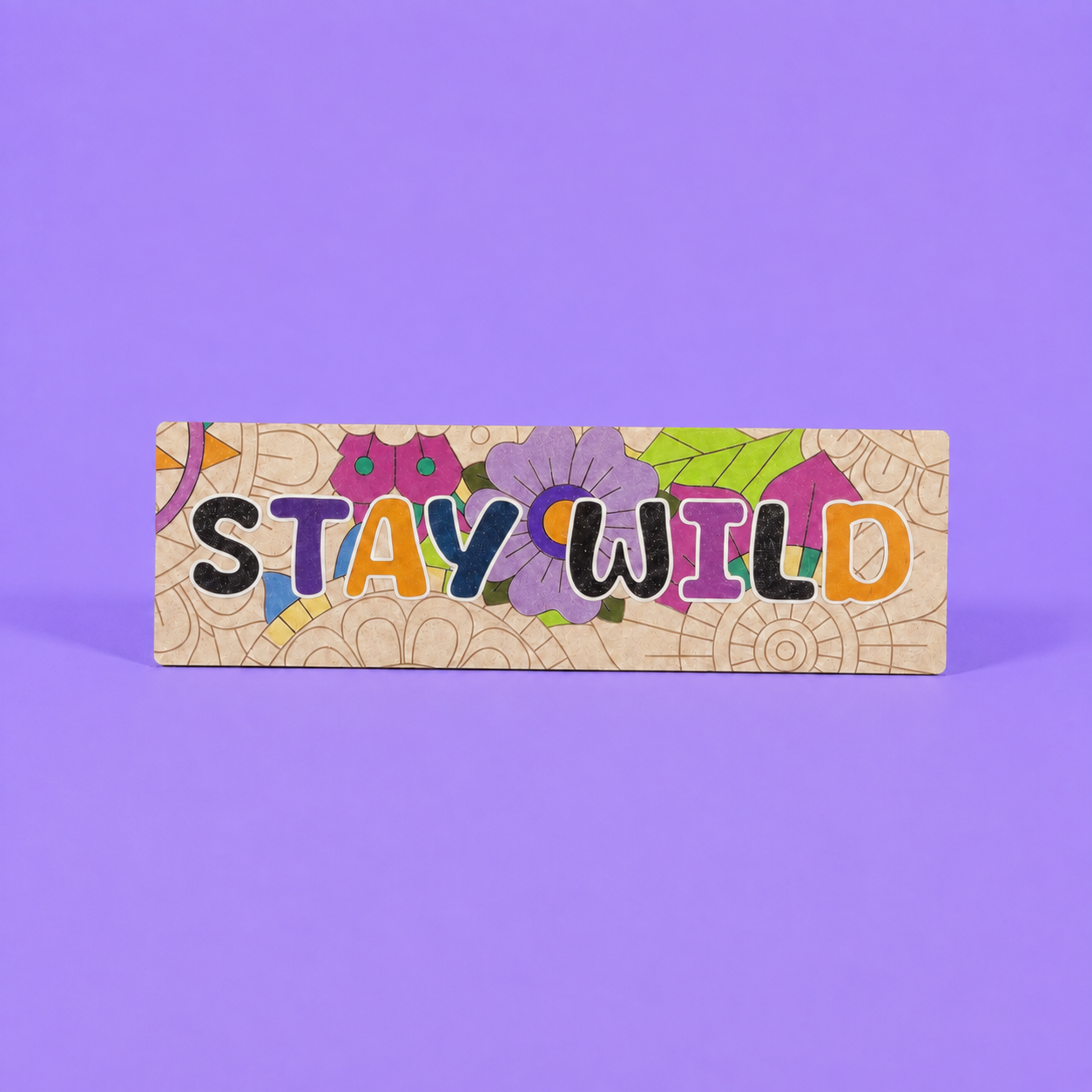 Stay Wild Engraved Quote Art Board
