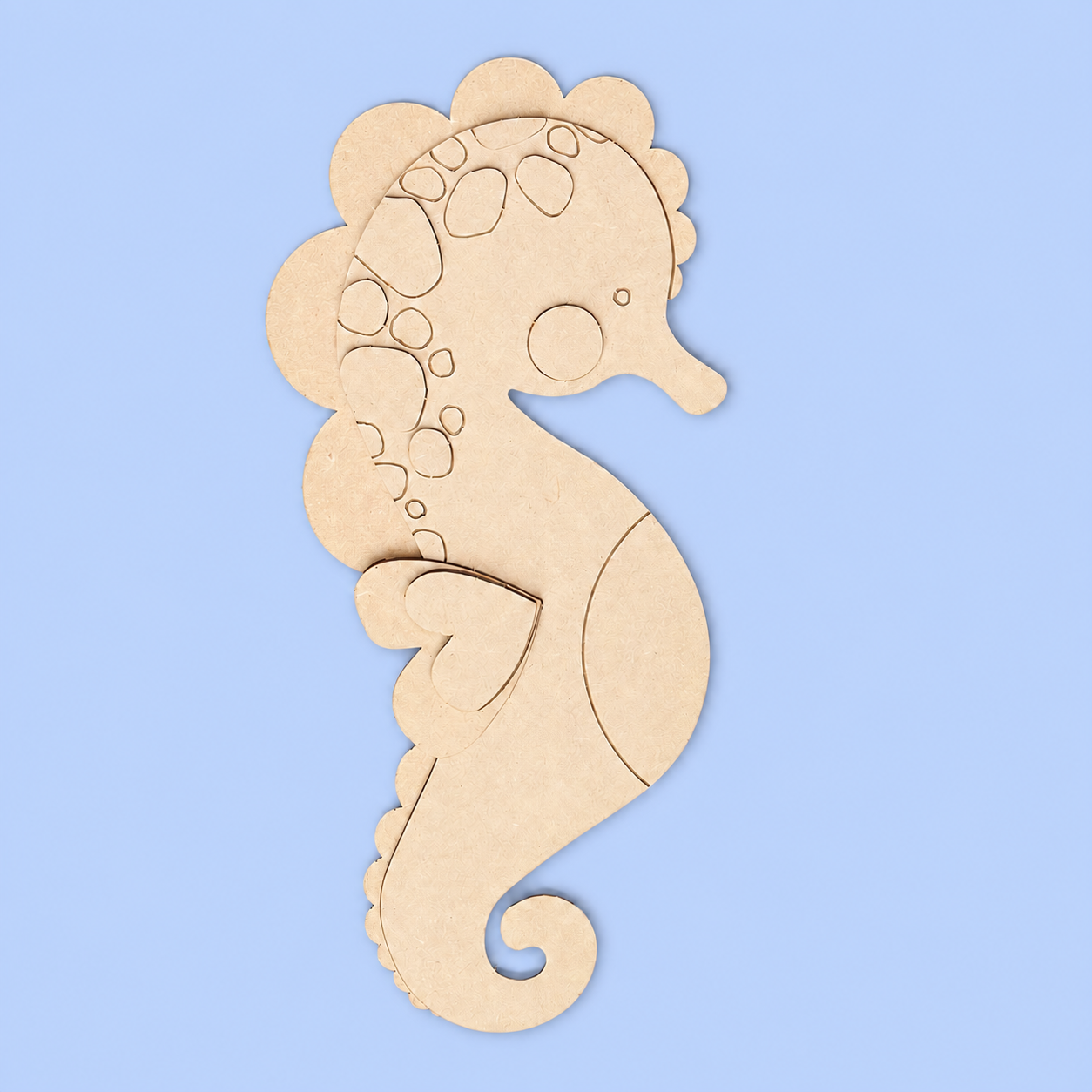 "Stevie" the Seahorse Kutopia Kin Layered DIY Decor