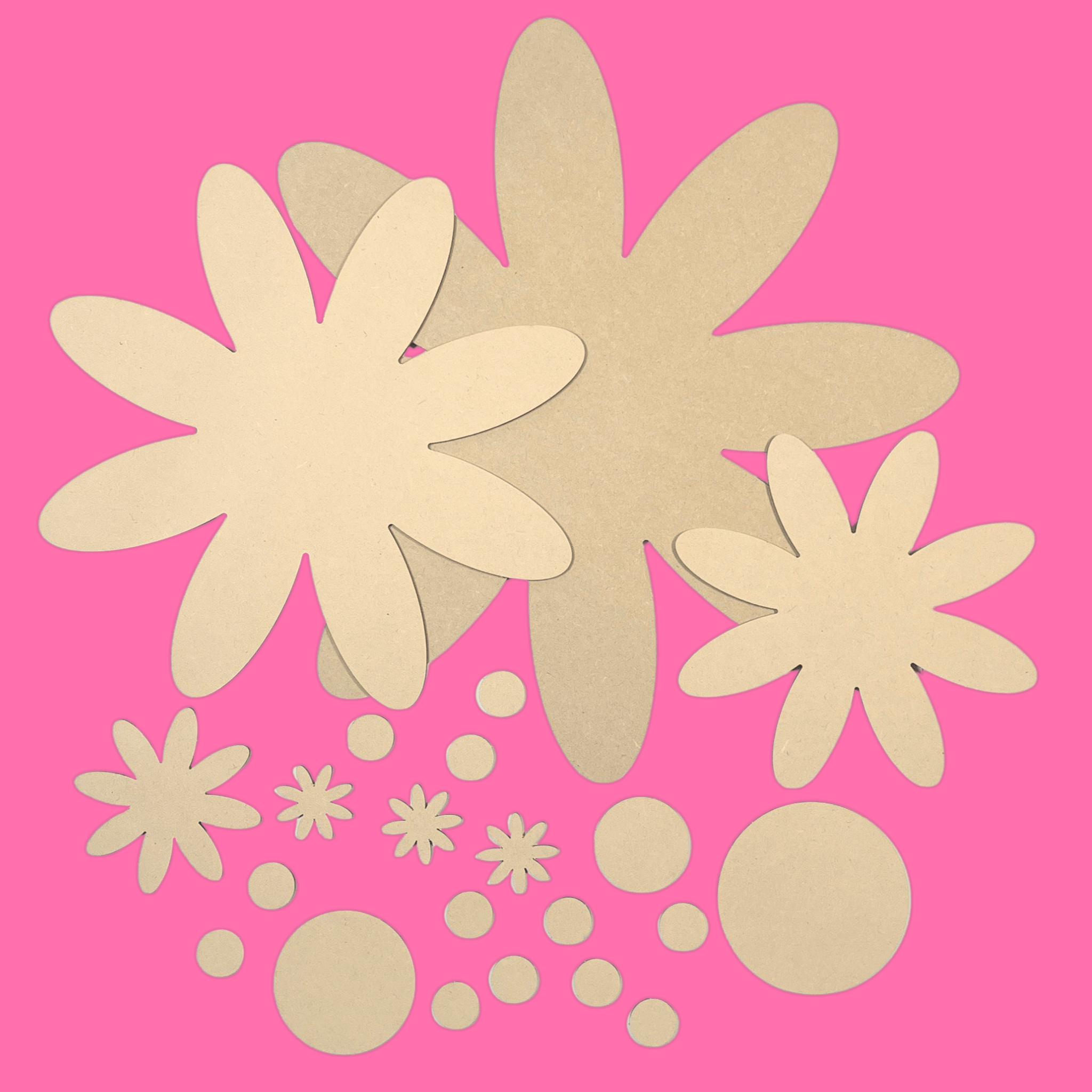"Sunburst" Flowers layered DIY Decor