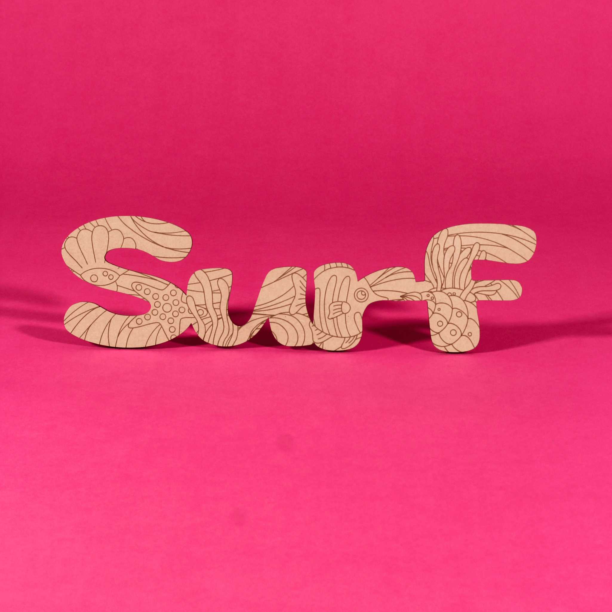 "Surf" Engraved MDF Art Board