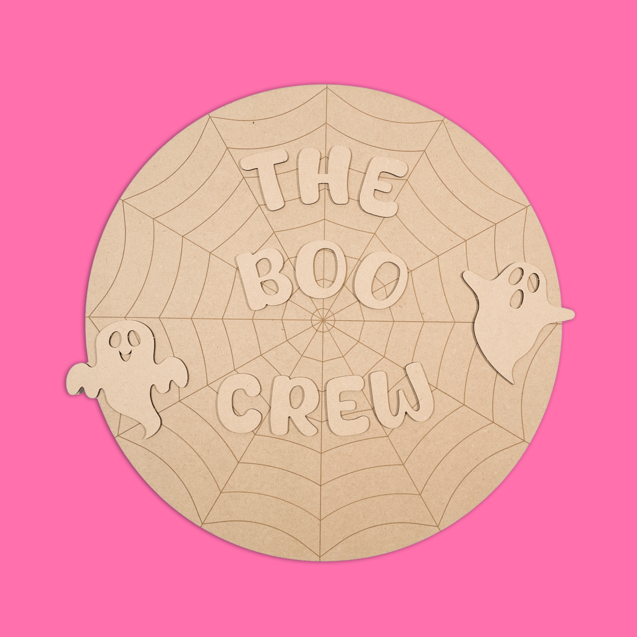 The Boo Crew Circle Art Board