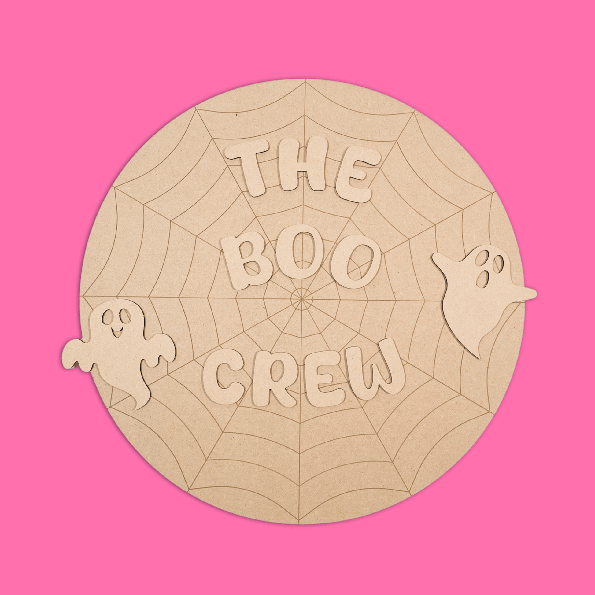 The Boo Crew Circle Art Board