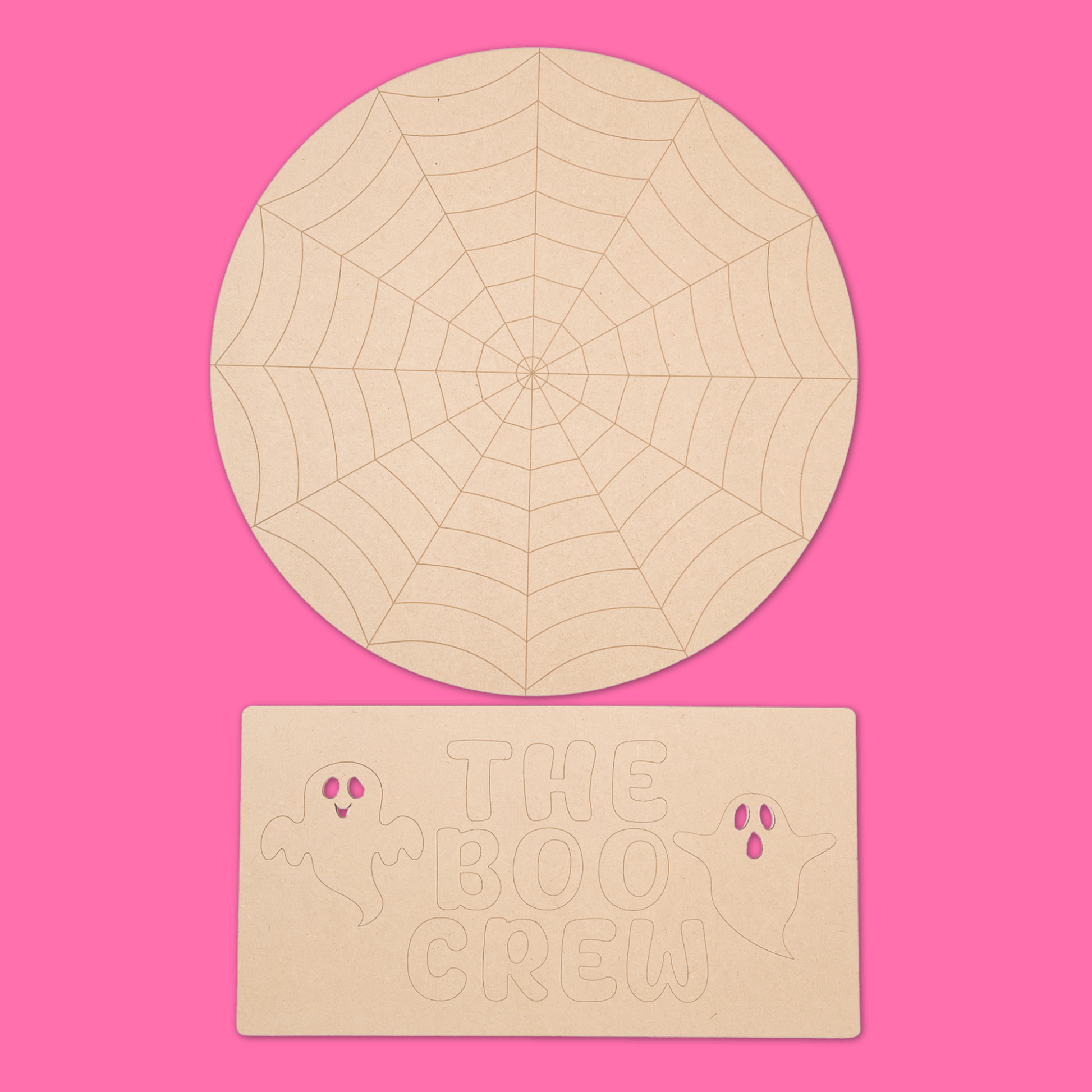 The Boo Crew Circle Art Board
