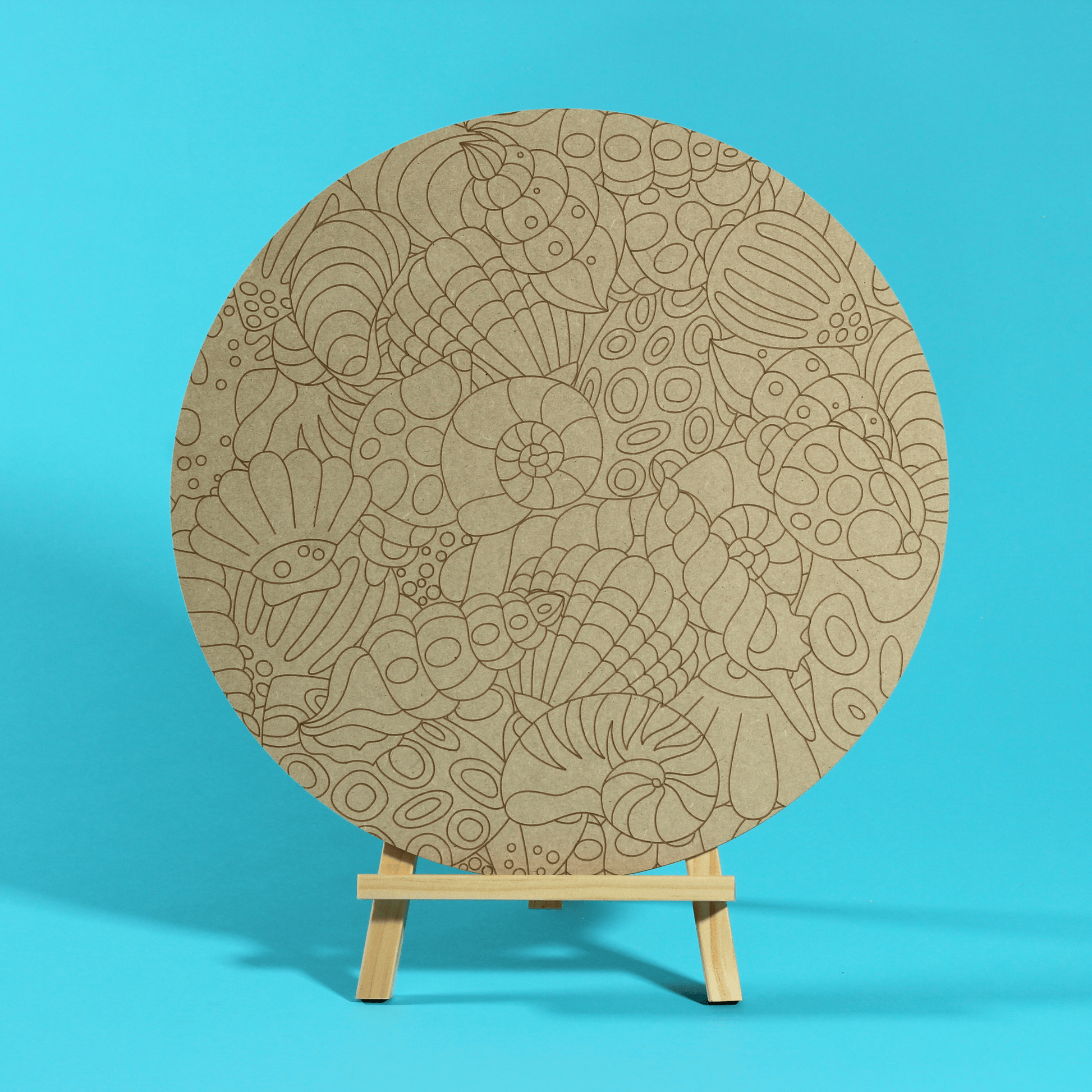 "Tide" Engraved Circle Art Board