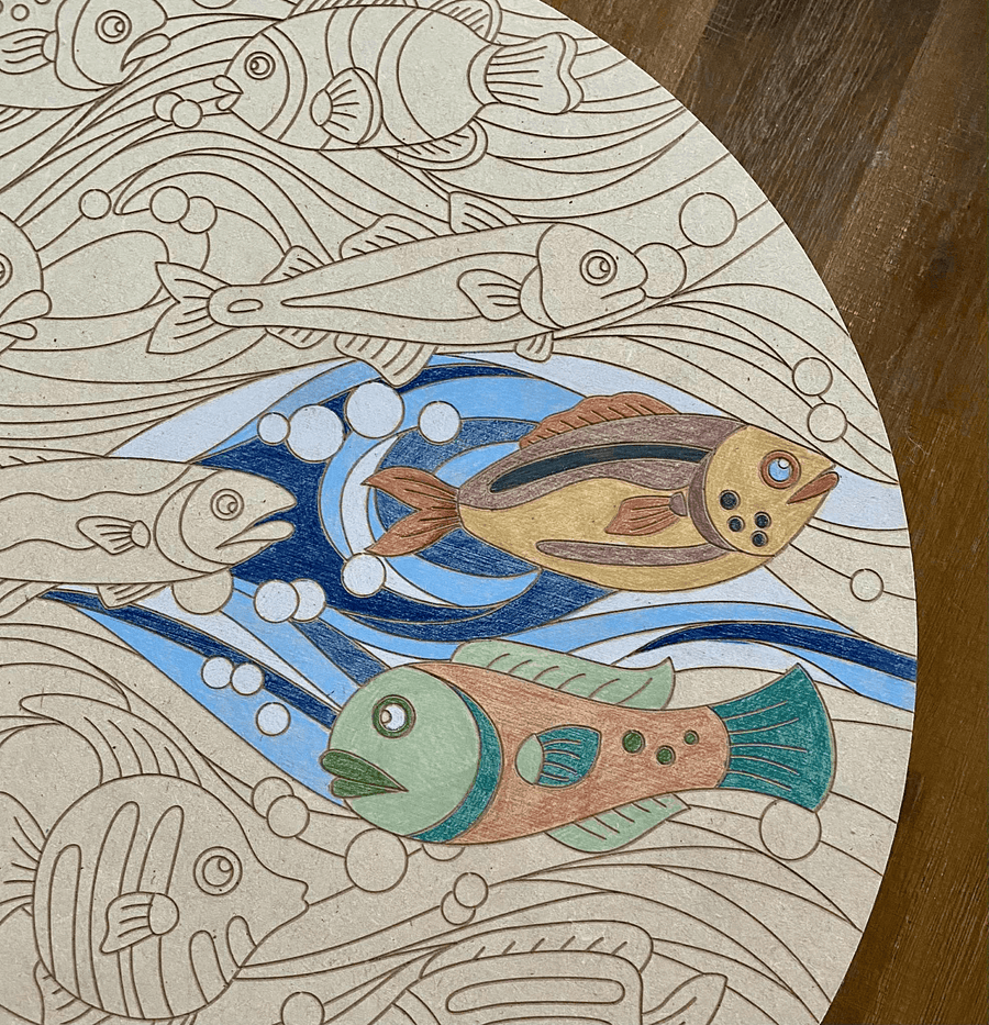 UGC photo for "Drift" Engraved Circle Art Board