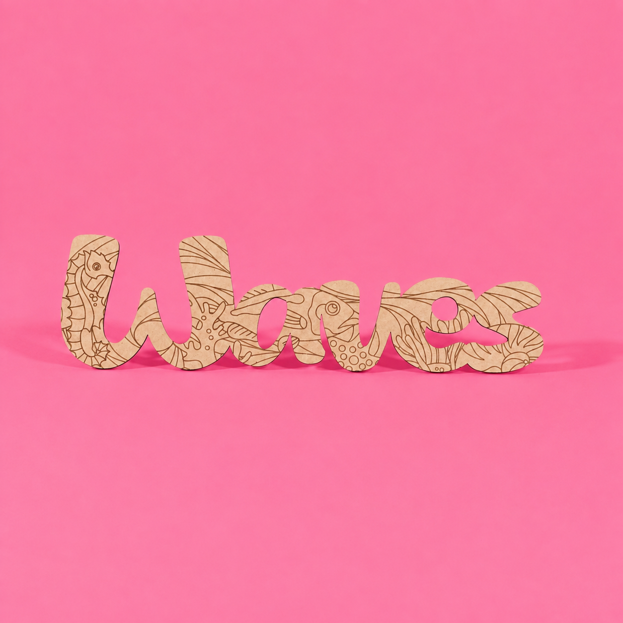 "Waves" Engraved MDF Art Board