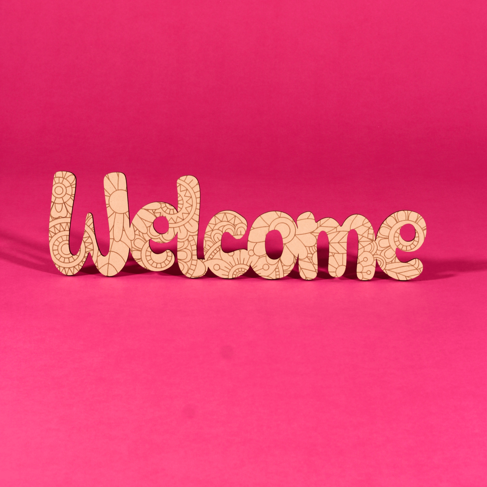 “Welcome” Engraved MDF Art Board