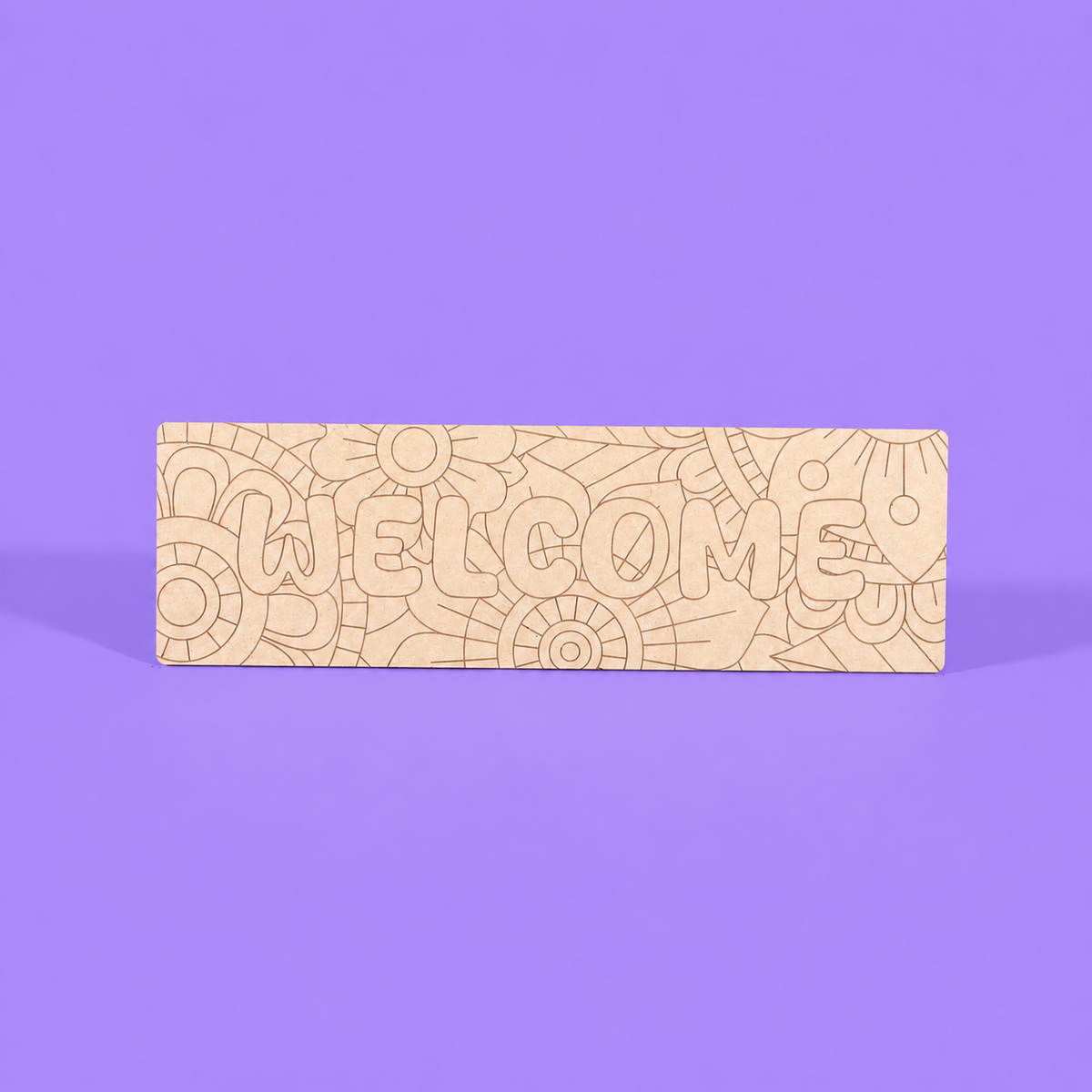 Welcome Engraved Quote Art Board