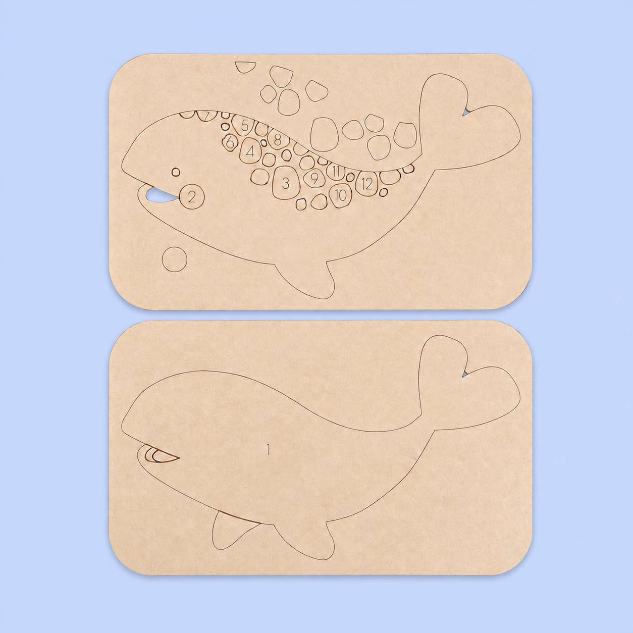 "Winnie" the Whale Kutopia Kin Layered DIY Decor