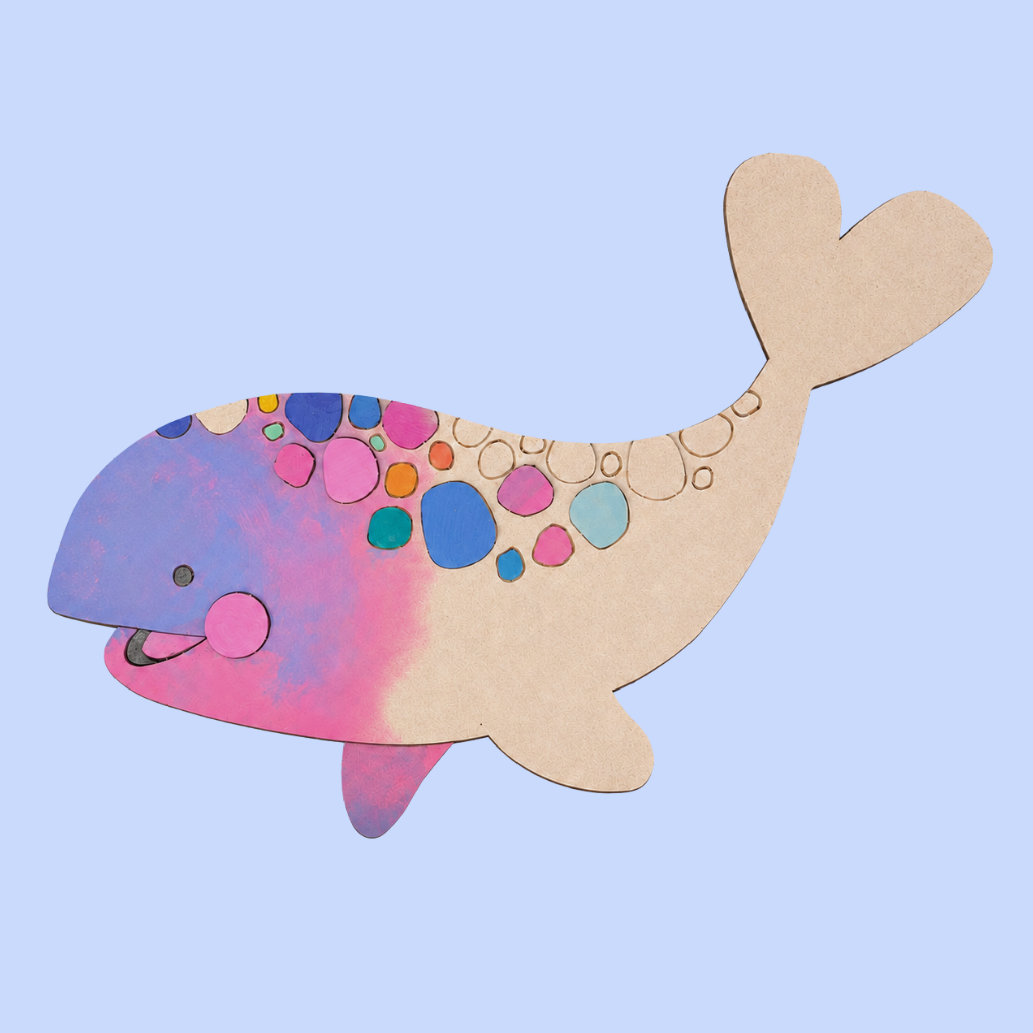 "Winnie" the Whale Kutopia Kin Layered DIY Decor