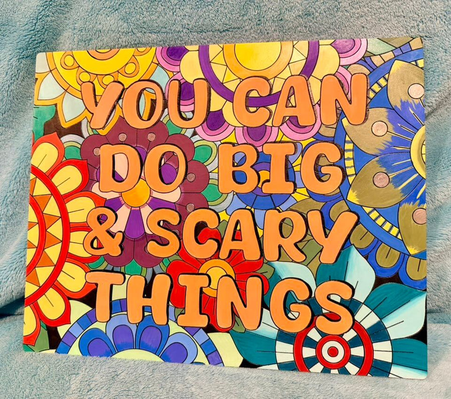 UGC photo for You Can Do Big & Scary Things Engraved Quote Board